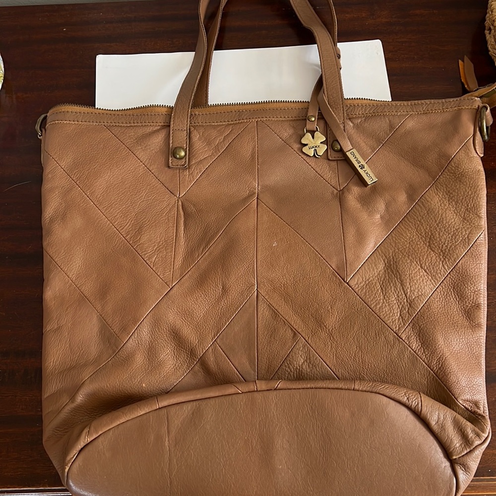 Lucky Brand leather tote handbag